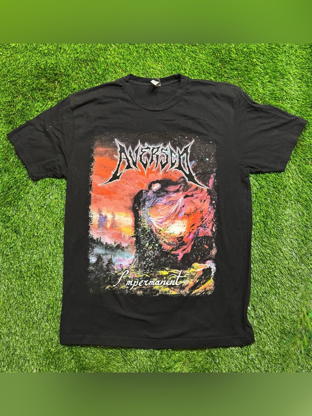 Aversed Impermanent Album T Shirt Large Melodic Death Metal Band Tee Rare
